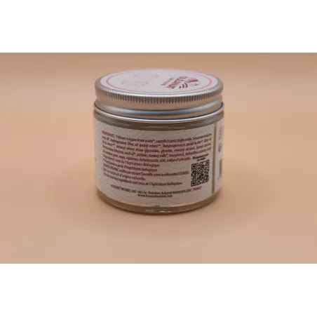 ingredients CRÈME VISAGE AU LAIT D'ÂNESSE – HYDRATATION & DOUCEUR – OLEANAT - 50ml