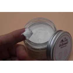 texture CRÈME VISAGE AU LAIT D'ÂNESSE – HYDRATATION & DOUCEUR – OLEANAT - 50ml