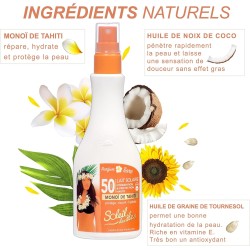 Lait Solaire Monoï SPF 50 - Haute Protection