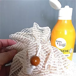 La fleur de douche Naturelle offre une exfoliation douce et agréable.