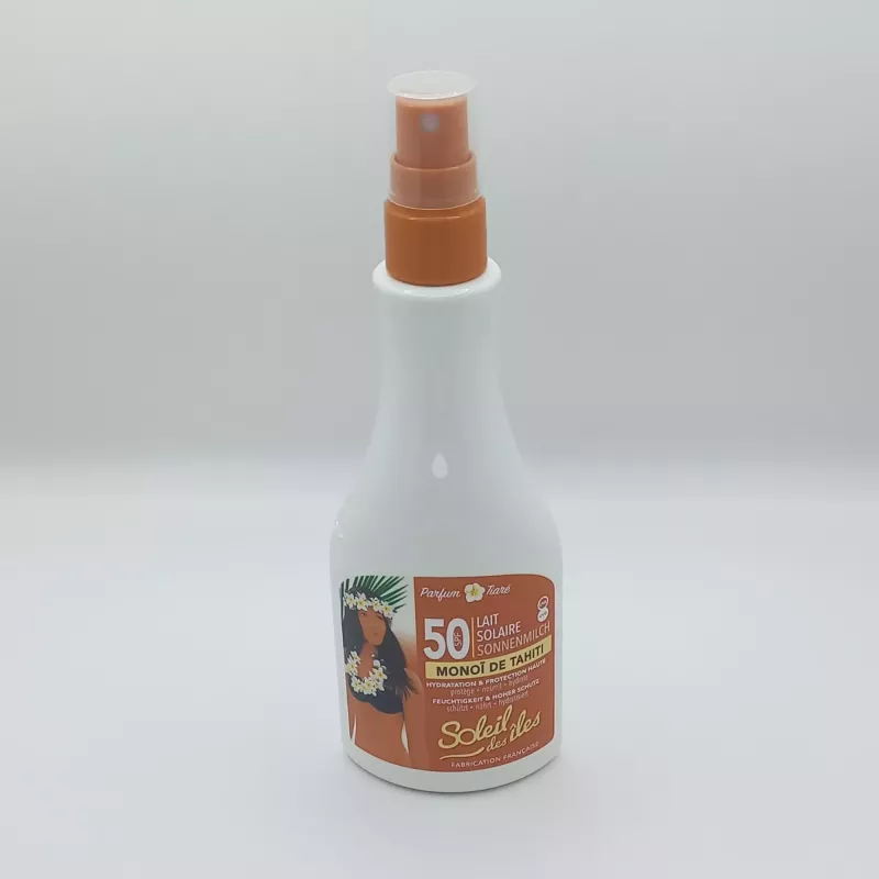 Lait Solaire Monoï SPF 50 - Haute Protection