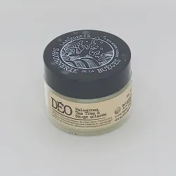 Déodorant solide PALMAROSA, pot fermé, sur fond neutre