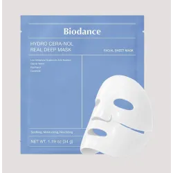 Masque Bleu – Hydro Cera-nol Real Deep Mask (Apaisant & protecteur) sur fond neutre