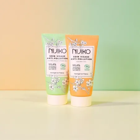Soin Visage Anti-Pollution NIJIKO – Hydratant & Protecteur