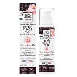 tube creme visage nuit avec son emballage sur fond neutre