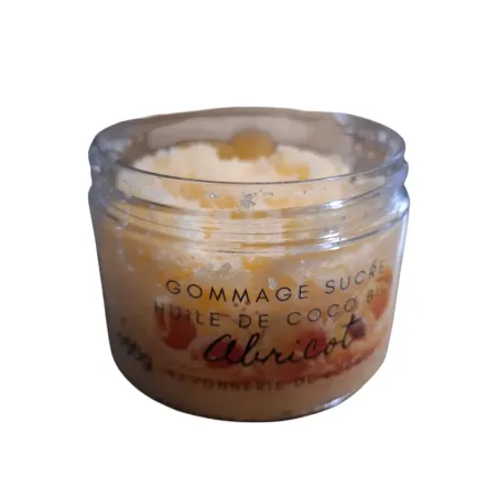 Gommage Sucre à l'huile de Coco - Parfum Abricot - 150gr