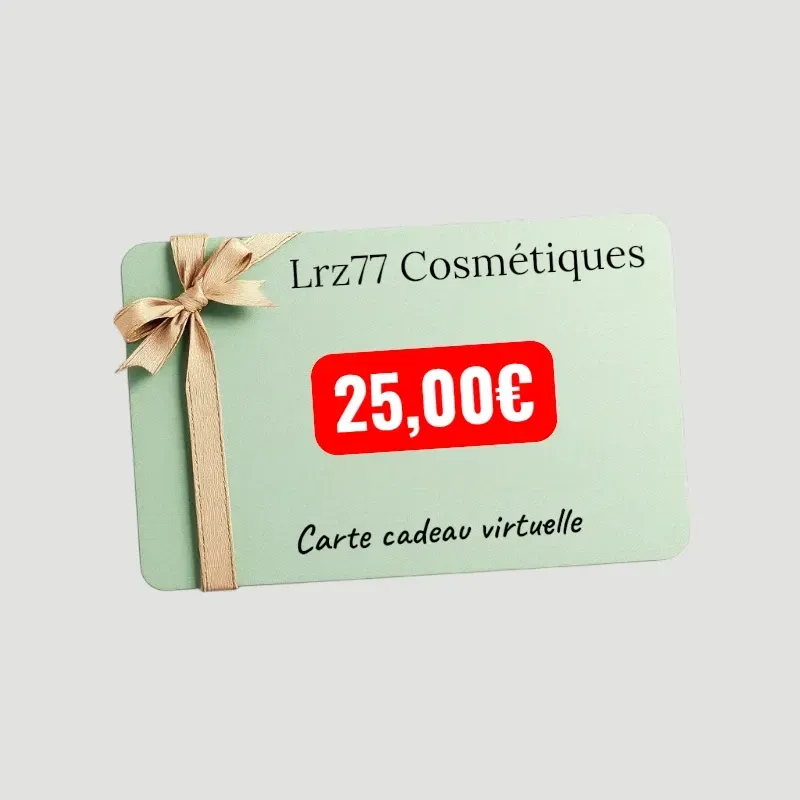 Carte Cadeau 25€ - Idée Cadeau Beauté Bio | LRZ77