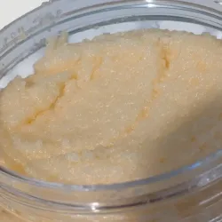 Texture gros plan gommage sucre coco bio Abricot