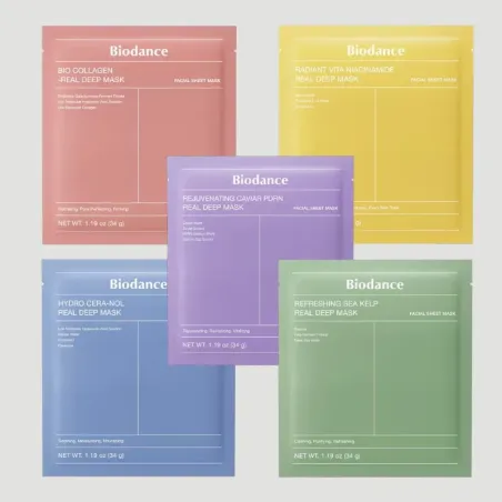 Masque hydrogel Biodance – 5 variantes K-Beauty skincare coréenne
