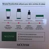 Schéma routine 4 étapes kit anti-acné visage