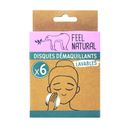 Disques démaquillants lavables, pratiques et doux - Feel Natural.