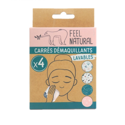 Carrés démaquillants lavables, douceur et écologie - Feel Natural.