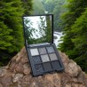 Palette de Fards à Paupières Noirs et Gris avec Miroir