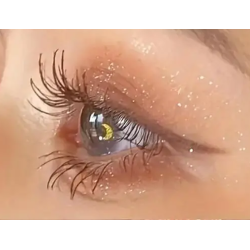 Palette de Fards à Paupières : Teintes Claires et Pailletées.