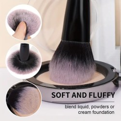 Set de 18 Pinceaux de Maquillage avec Boîte de Rangement