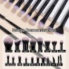 Set de 18 Pinceaux de Maquillage avec Boîte de Rangement
