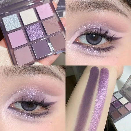 Fard à Paupières Violet et Rose pour un Regard Coloré