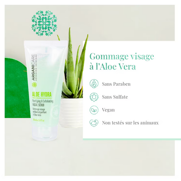 Gommage Visage Aloe Vera Arganicare